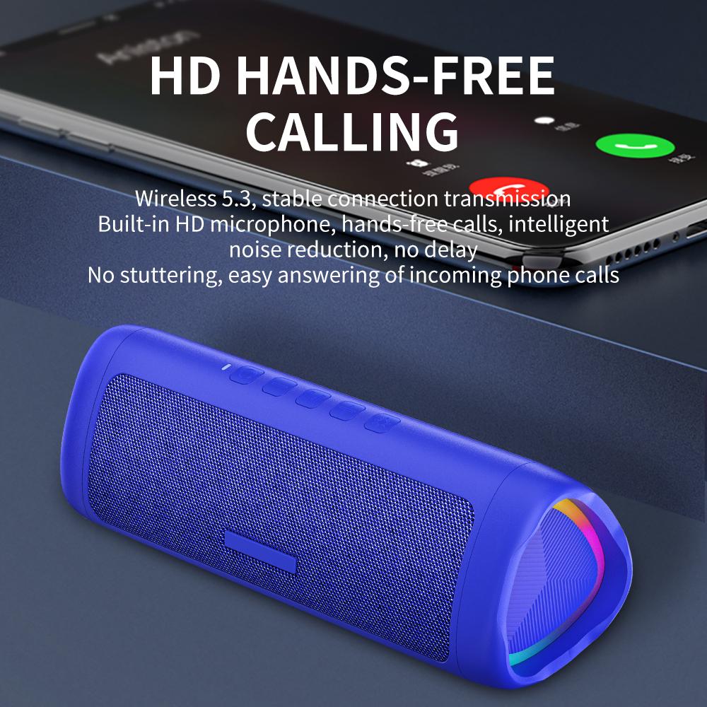 CYBORIS C27 Przenośny Kolorowe Światło Głośnik Kompatybilny z Bluetooth Wodoodporny Dźwięk Subwoofer