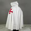 White Templar Cloak Holy Cross  Crusader Cloak Upper Inner with Chainmail Medieval Knight Armor Cloak LARP Cosplay Costume