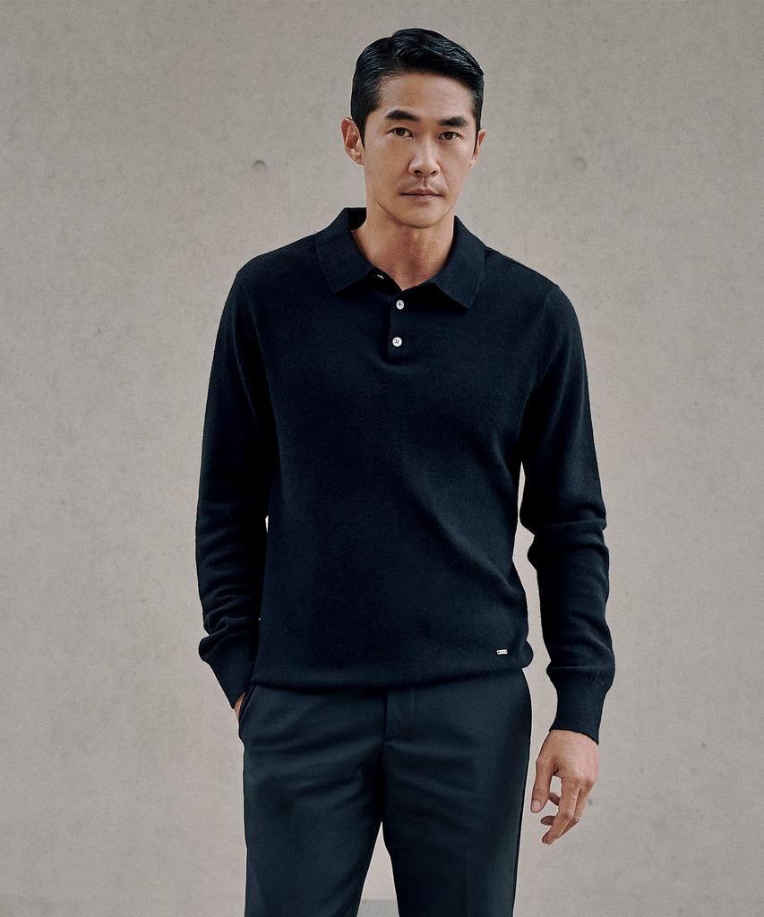 MARTYNBAL Merino Wool Blended Collar Knit_3Color