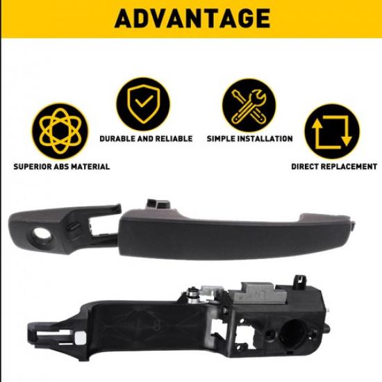 For 2008-2011 Ford Focus Exterior Front LH Side Driver Door Handle & Bracket