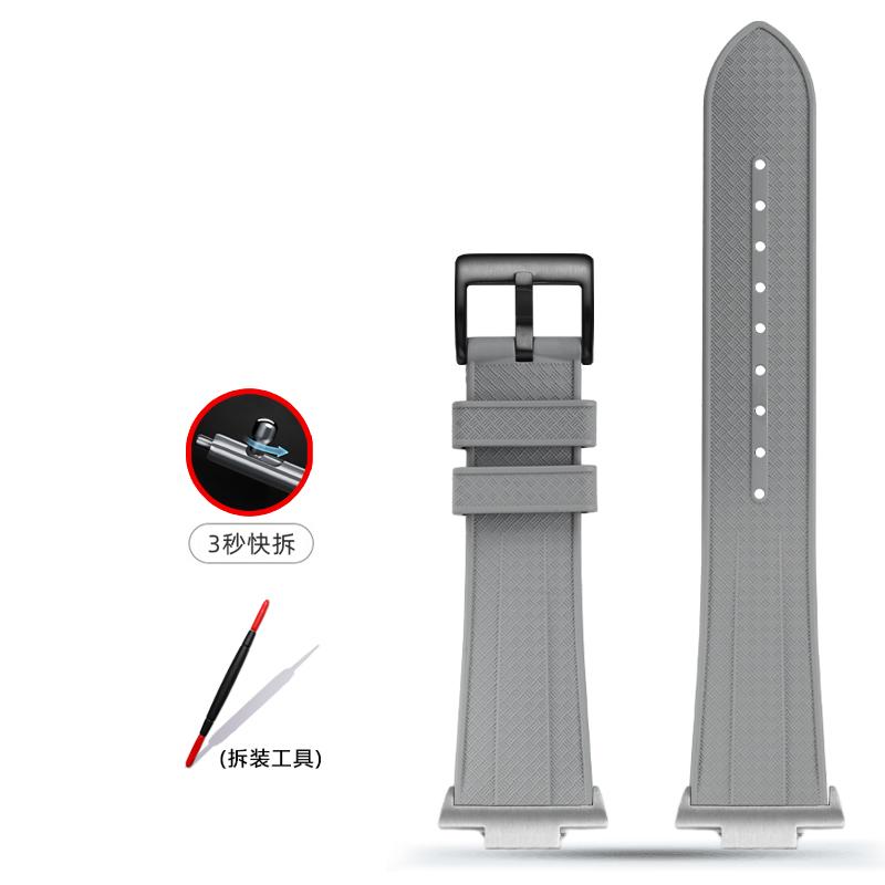 For Tissot 1853 PRX Super Player T137 Watch band t137.407 T137.410 fluoro rubber Metal End Link watch strap 12mm men's Bracelet