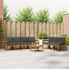 Outdoor Sofa Set with Cushions 8 Pcs Natural and Anthracite