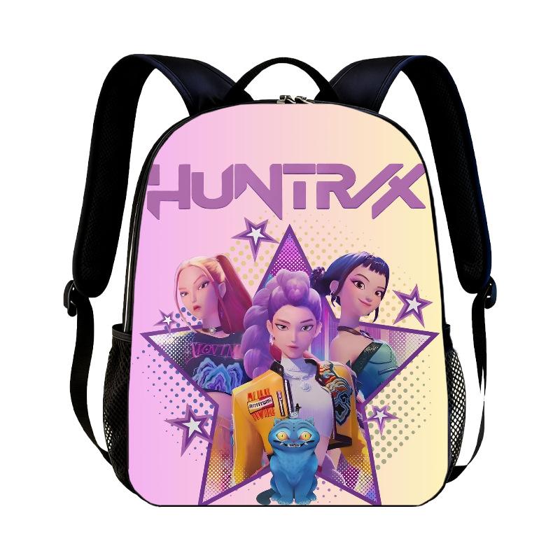 KPop Demon Hunters Cartoon Peripheral Backpack for Students Boys Girls Bags Teens Daily Backpack Travel Rucksacks Daily