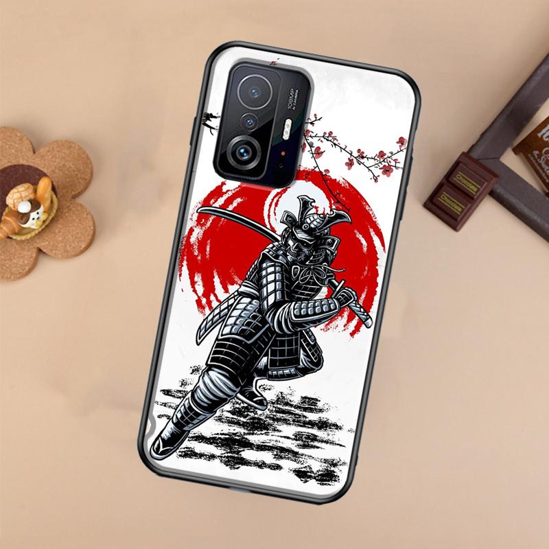 Japanese Samurai Warrior Case For Xiaomi POCO X7 Pro X3 X5 X6 F3 F5 F6 M6 Pro 11T 12T 13T 14T Pro 13 14 Ultra Cover