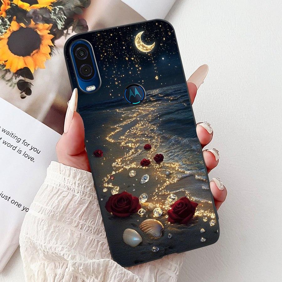 Για θήκη Motorola One Vision Κάλυμμα ONEVision Μοντέρνο Ζωγραφισμένο Σιλικόνης Μαλακό Πίσω Κάλυμμα Για θήκη Motor One Macro Προστατευτικό Κέλυφος