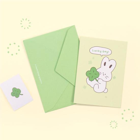 Ocheck hřejivá zpráva mini karta, populární fráze v Koreji