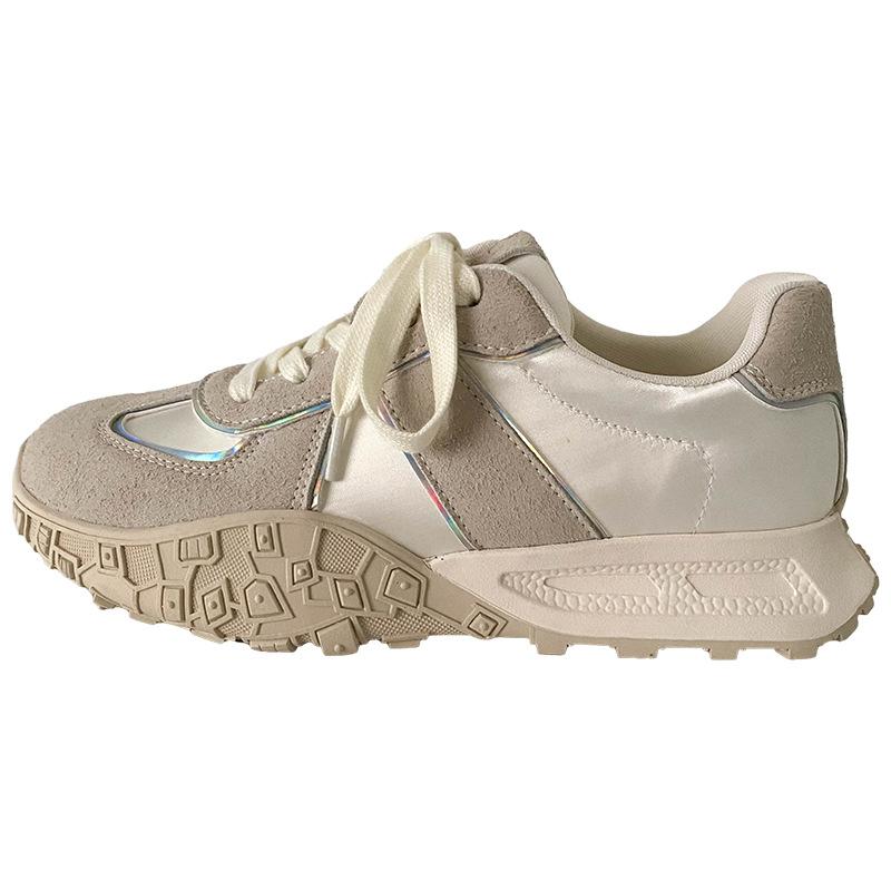 

XY-A503 latex insole/platform dad shoes women s 2025 new niche original design sports shoes casual shoes 35 бежевый
