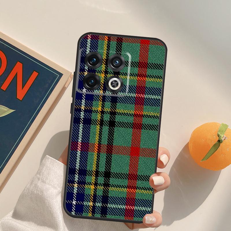 Clan Stewart Dress Tartan Plaid Case For OnePlus Nord 5 CE 2 3 4 Lite N20 N30 OnePlus 15 13 12 11 13T 10T 10R 12R 13R Cover