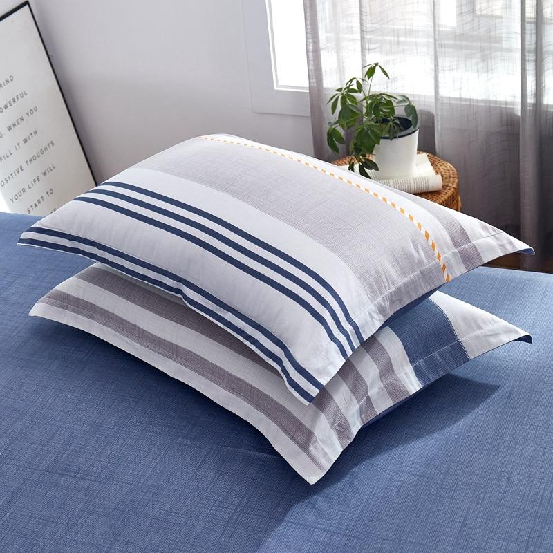 2pcs 48x74cm Pure Cotton Pillowcase Home Bedding Super Soft Plaid Pillow Cover 100% Cotton Pillow Case Dorm Girl Room Decoration