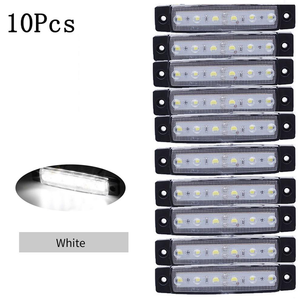 12V/24V 10/30 Pièces LED Camion Remorque Camion Indicateur Marqueur Latéral Étanche Lumière Avec E-Marke Lampe Stroboscopique