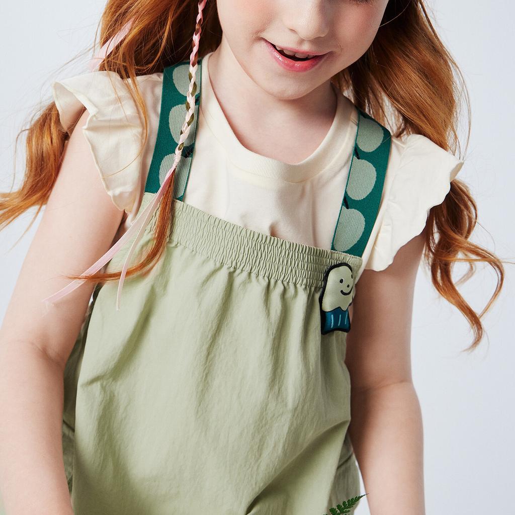 Mini Balabala Girls' Set Baby Quick Drying Sweet Children's Short Sleeved Strap Skirt Summer 2026 New Style