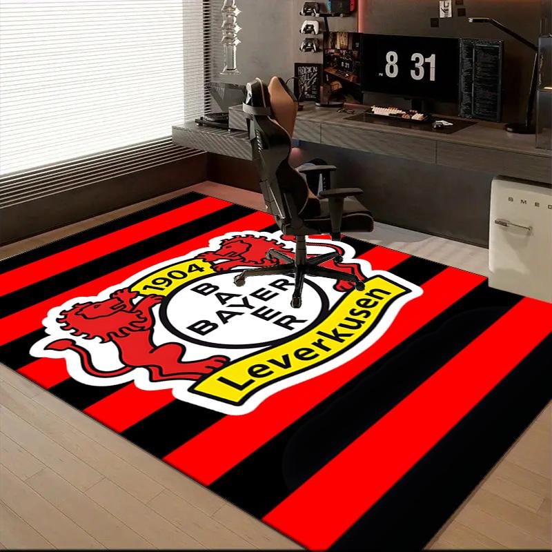 Bayer Football Club Printed Office Carpet Chair Cushion Entryway Rug, Rugs for Living Room, Bedroom Christmas gifts