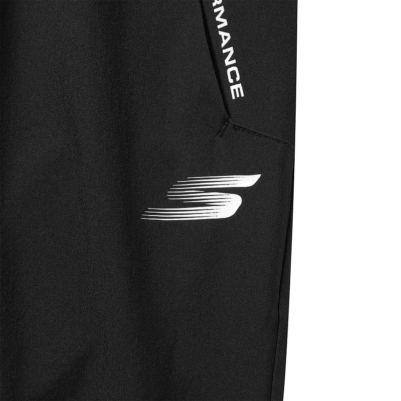 Skechers Solid Color Mid-Rise Breathable Running Knit Sports Pants Women bottoms Carbon-Black P223W101-0018