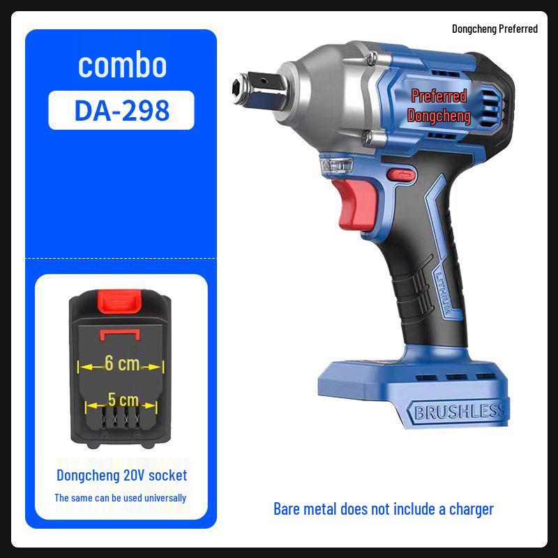 Dongcheng 488 High Torque Brushless Electric Impact Wrench with Lithium Battery and Industrial Grade Accessories