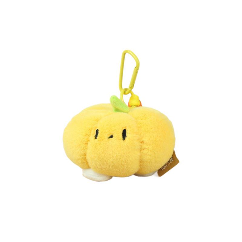 Cartoon Pumpkin & Eggplant Scented Plush Keychain Toy Ornament