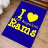 Los Angeles Rams Logo Print Area Rug - Soft, Washable Non-Slip Indoor Mat for Office Chairs, Living Room, Home Office Decorative Rug
