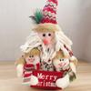 Christmas Dolls Decoration Short Plush Printe Santa Claus Snowman Doll for Christmas Tree Ornaments Figurin Room Decor Gift