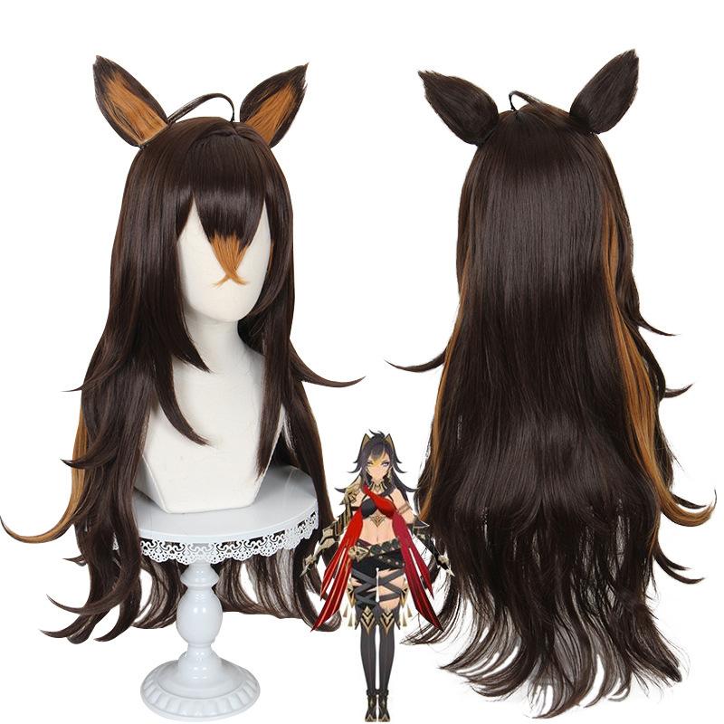 Dehya Cosplay  Cosplay Costume Dehya Wig Sexy Women Uniform Accessories Halloween Carnival Party Outfit Full Set