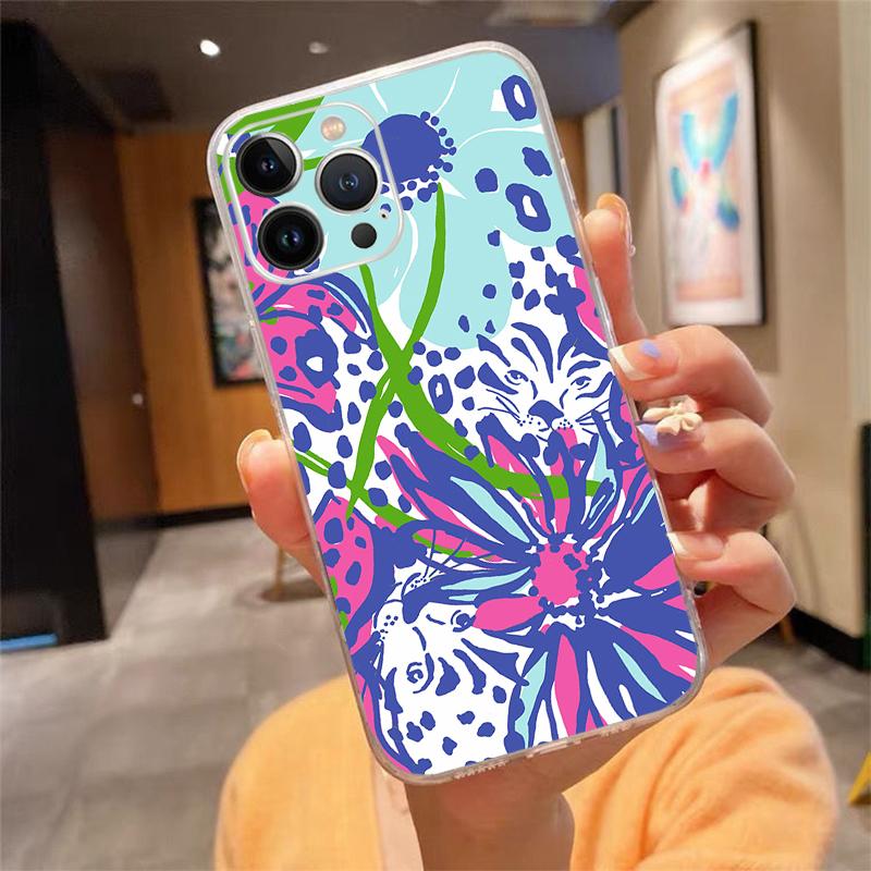 

Summer Animal Fish Flower Phone Case Carcasa Funda For iPhone 17 Pro Max Air 16 15 14 13 Pro Max 15 16 Pro 15Plus 16E Case iphone 16
