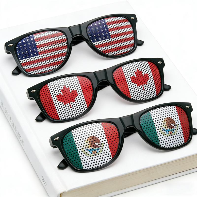 Football Fans Wear Sticker Glasses On the Field To Cheer for Athletes, Cheer for Props and Decorations, and Give Gifts To Friend
