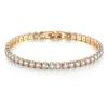 925  Silver Rose Gold Tennis Bracelet Sparkling Crystal Cubic Zirconia Hip-Hop Luxury Women's Jewelry Surprise Gift
