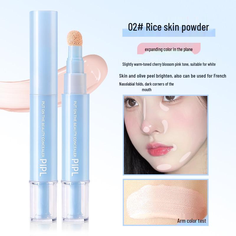PIPL Aufhellender Concealer Stift: Feuchtigkeitsspendender flüssiger Concealer für Hautunreinheiten, Aknenarben & Augenringe.