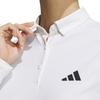 adidas Aeroready Soft Comfortable Moisture-Wicking Long Sleeve Polo Shirt Women Tops White IN6569