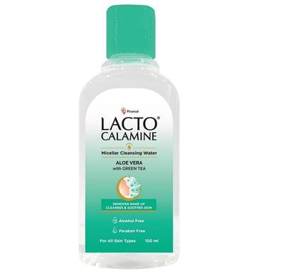 Lacto Calamine Micellar Water Make Up Remover Líquido, Água de Limpeza para o Rosto 100ml