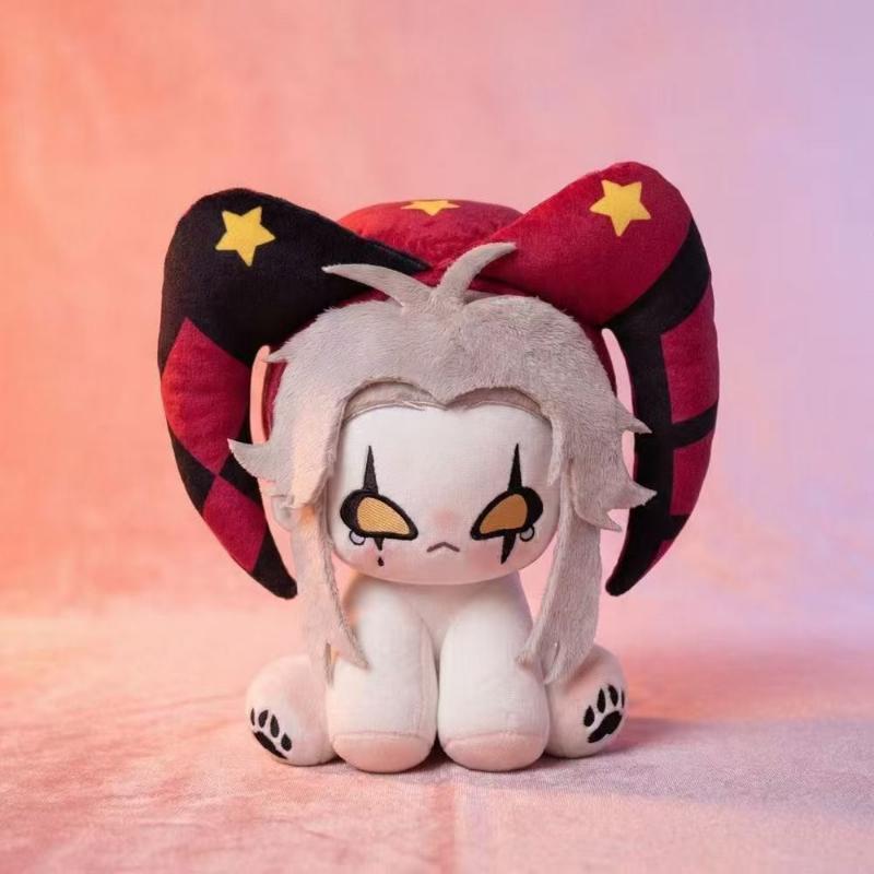 Stuffed 20cm Game The Freak Circus Pierrot Cute Anime Figures Plush Cosplay Dress Up Cotton Doll Toys for Children Birthday Gift