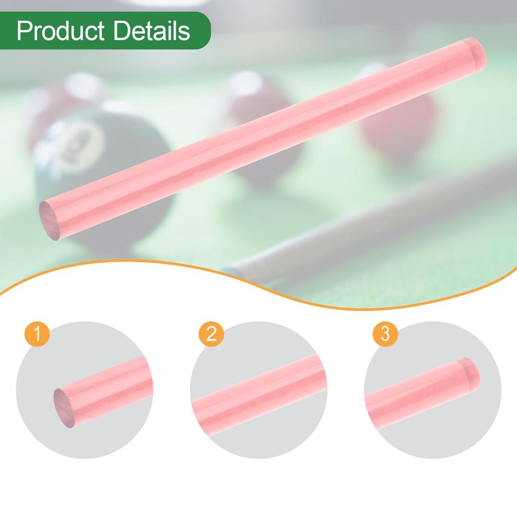 Acrylic Pool Cue Ferrule DIY Replace Parts Unprocessed Billiard Accessories Solid Bar 14mm Diameter Billiard Cue Sticks Ferrule