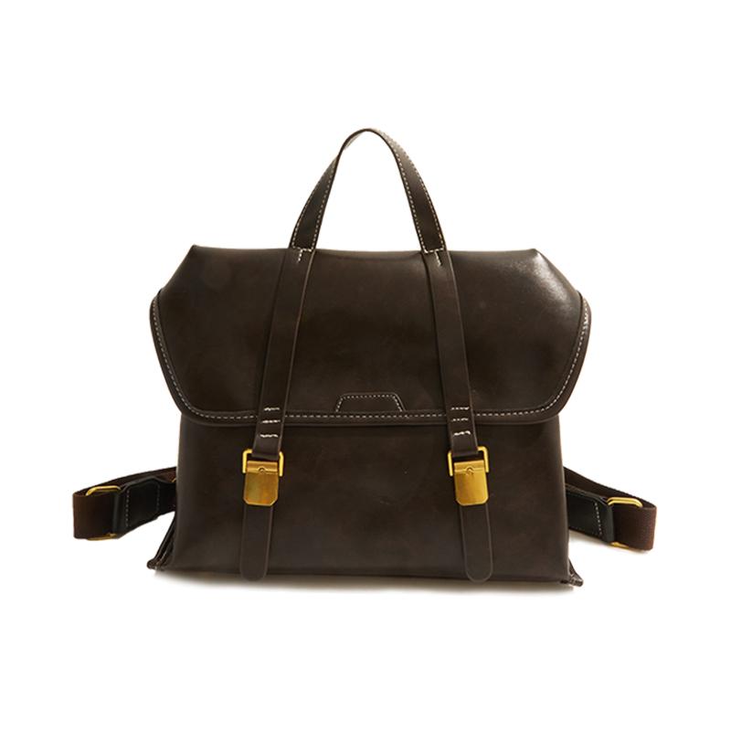 Vintage Style Fashi Backpacks For Women Flap Shape Pure Color Large Capacity Shoulder Crossbody Bag 2026 Deisnger Y2K Handbags