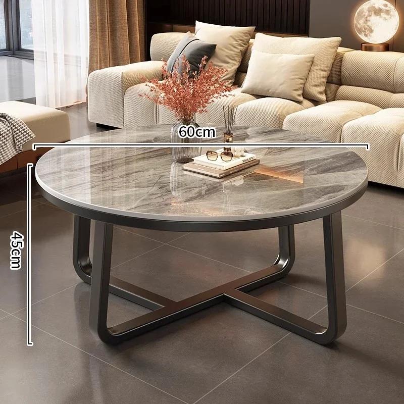 W2557 Kávový stolek z kamenné desky Minimálně moderní malý lehký luxusní čajový stolek kombinace byt