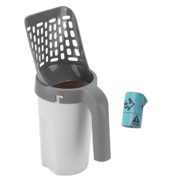 Cat Litter Scooper Portable Pet Cat Litter Sand Shovel with Storage Box