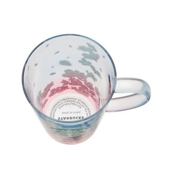 Starbucks SAKURA 2025 heat-resistant glass mug spring season blend 414ml cherry blossom cup coffee sparkling cute stylish birthday present gift