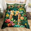Animal Giraffe Duvet Cover 3D Digital Printing Three-Piece Bedding Set