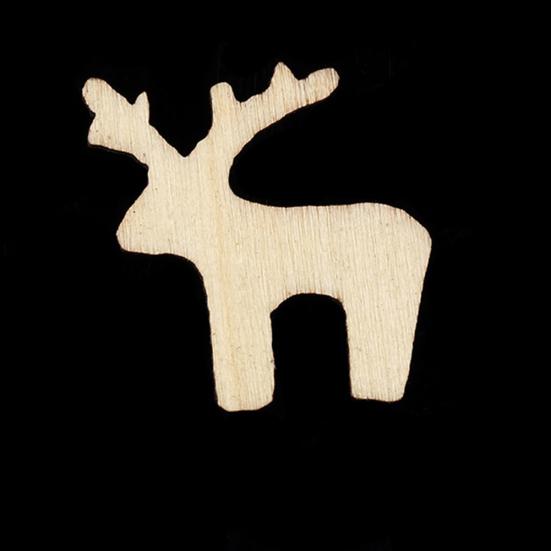 50Pcs Wooden DIY Christmas Tree Snowflake Star Hanging Ornaments Table Craft