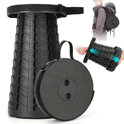 Folding Telescopic Stool Storage Stool Outdoor Travel Folding Stool Adjustable Plastic Fishing Stool Rainbow Telescopic Stool