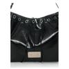 Matin Kim MATIN EYELET POINT LAYERED BIG SHOULDER BAG - Black (Seoul Edition)