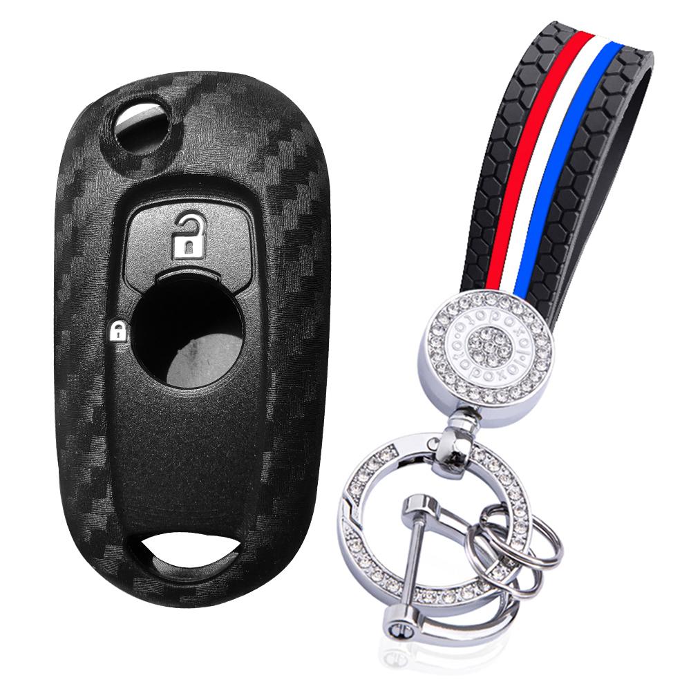 Silicone Key Case Holder Keychain For Opel Astra K Corsa E Remote For Buick VERANO ENCORE GX GL6 2015-2020 Cap Accessories