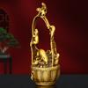Copper Mouse Basket Ornament Home Desktop Decoration Auspicious Attracting Wealth Figurines