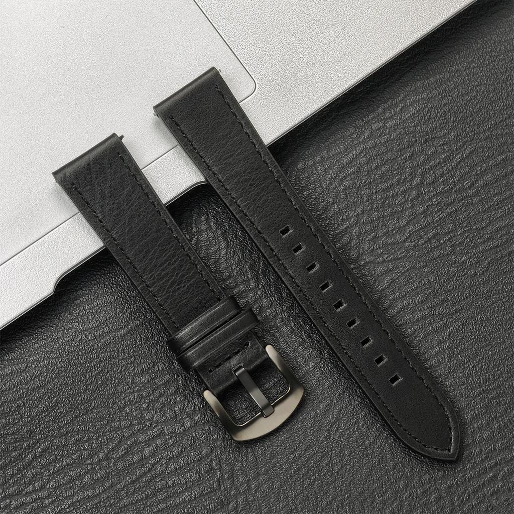 20mm 22mm Leather Strap for Samsung Galaxy Watch7 6 5 4 40/44mm 6/4 Classic Replacement Bracelet for Huawei Watch 3 4Pro GT3 GT2