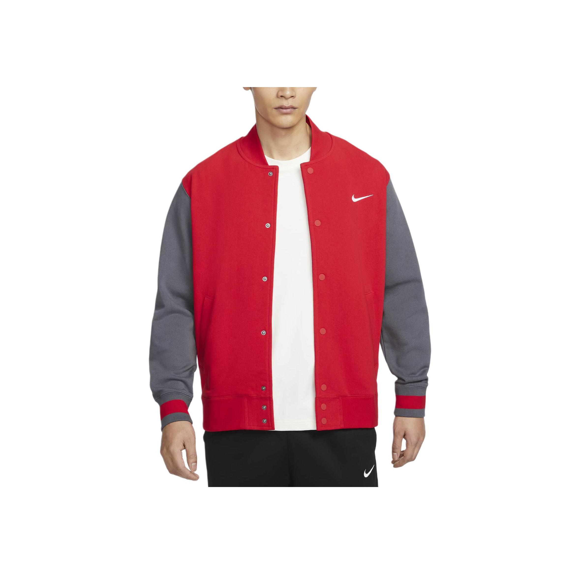 Nike Sportswear Fleece Varsity Jacket University Red IB8766-657 S