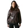 Principles Womens/Ladies Leather Faux Fur Collar Bomber Jacket