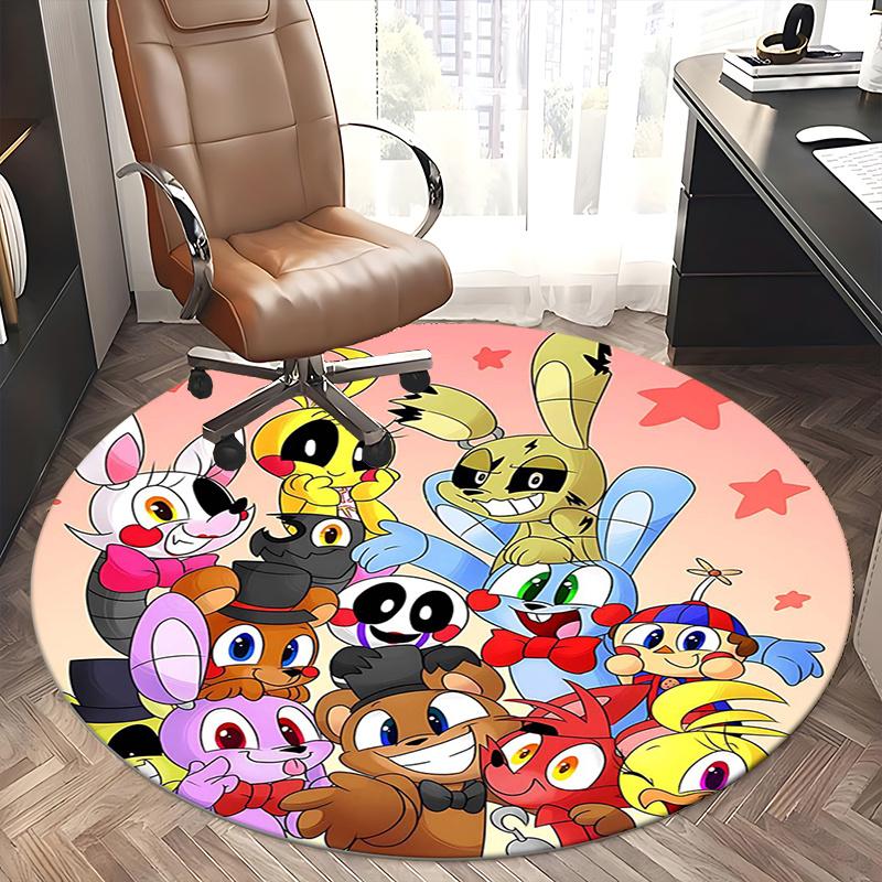 Five Nights at Freddy's,FNAF Chair mat Round Rug Office carpet, Non slip, Suitable for Living Rooms, Bedrooms,Decor1205854a