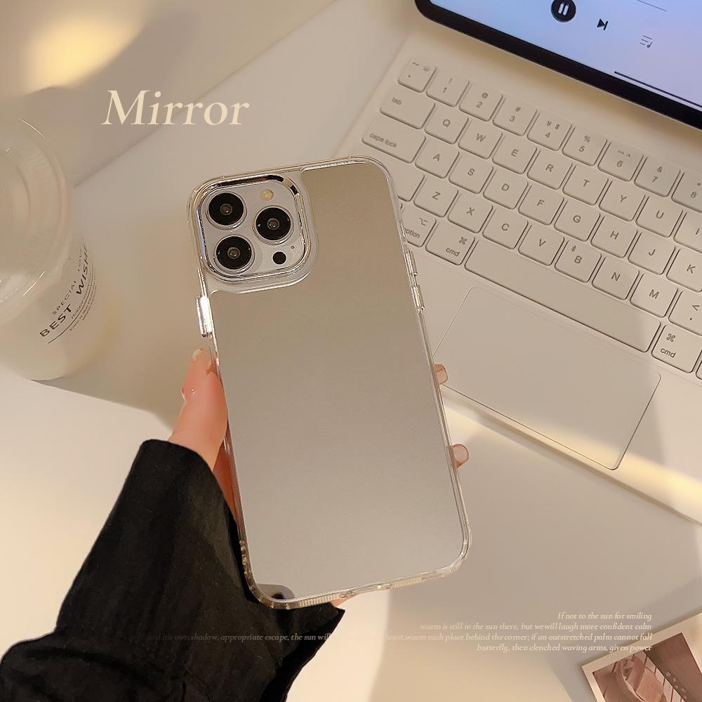 Plating Mirror 14pro Max Suitable for Iphone16 Apple 15 Mobile Phone Case 12 High End Sense 13pro Simple 11