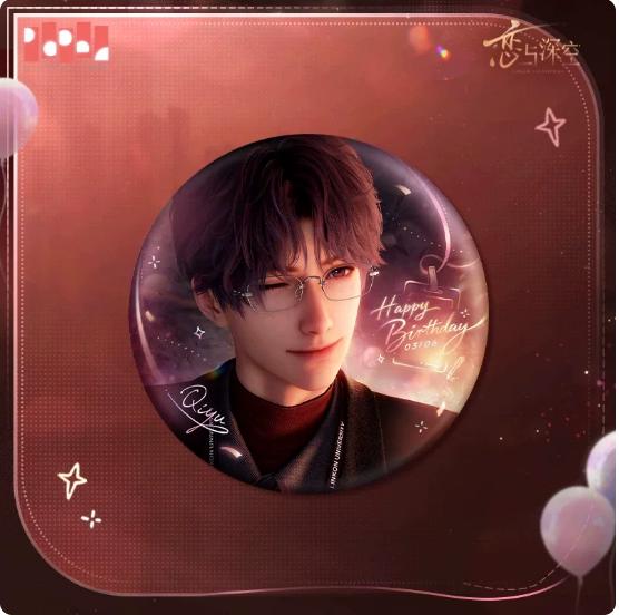 Genuine Love and Deepspace Rafayel Birthday Cosplay Badge Cartoon Card Instant Imaging Cards Emblem Protector Album Gift