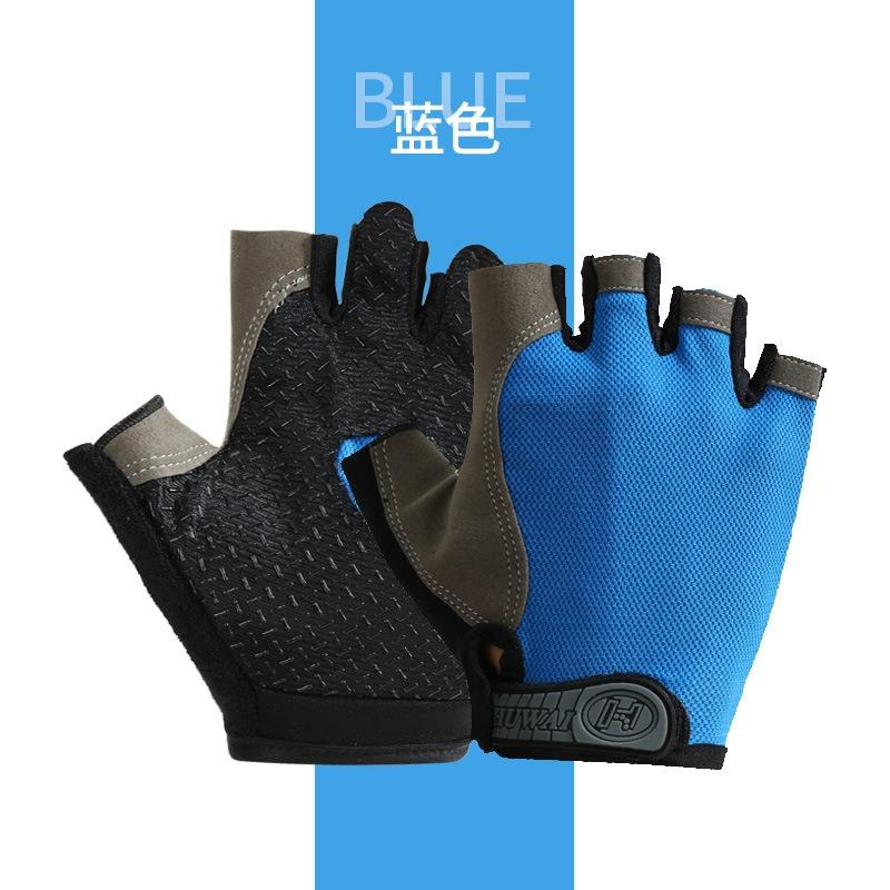 Breathable Thin Half Finger Anti Slip Fitness Cycling Gloves For Men Women