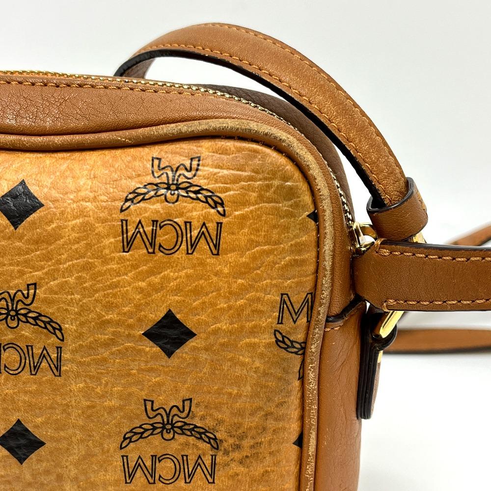 MCM MWR25VI20C0001 Vicetos Crossbody Bag Shoulder Bag Leather Brown/GoldHardware