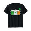 Irish Beer Drinking St Patricks Day Leprechaun T Shirt vintage Washed Top For Everyday Wear Stretched Unisex Versatile Soft
