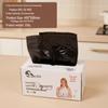 Durable Black Garbage Bags with No-Tear Handles - Vest-Style, Drawstring for Office & Kitchen Use.